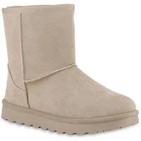 VAN HILL 841490 Winterstiefelette Damen Stiefeletten Esme Bequeme Winter Boots mit Warmfutter