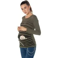 M.M.C. Umstandsshirt Baby Flucht mit Motiv