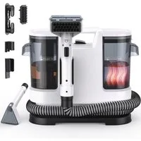 lubluelu Teppichreinigungsgerät V8 Teppichreiniger Waschsauger mit Heizfunktion Fleckenreiniger, 1400 W, beutellos, mit 15000pa Saugkraft, für Sofas, Teppiche und Autositze