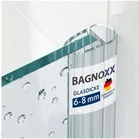 Bagnoxx Duschdichtung, L: 200 cm, (Duschdichtung Hohlkammerprofil Spaltdichtung, Abdichtung Dusche 200cm, 1-St), zwischen Duschwand und weiterem Glaselement
