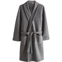 Next Herrenbademantel Superweicher Bademantel aus Frottee, Polyester (recycelt), Baumwolle