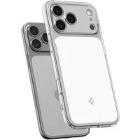 Spigen Handyhülle Ultra Hybrid T mit Magnetfunktion Kompatibel mit iPhone 17 Pro Max 6,9, Hybridhülle mit integriertem Magnetring und weißem Rahmen