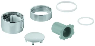 GROHE Temperaturwählgriff 49082 für Grohtherm Fertigmontagesets chrom, 49082000 49082000