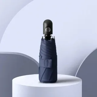 Automatic 8-Rib Sun Protection Umbrella Fully Automatic Pocket Umbrella Cute Mini Black Coated Five Fold Sun Umbrella Mi