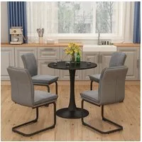 Vicco Esstisch Carl, Schwarz, 70 x 70 cm (1-St)