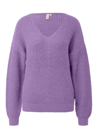 qs - Strickpullover lila - Gr. - S