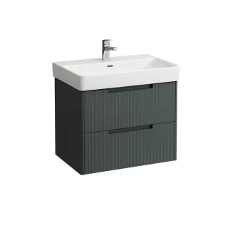 LAUFEN Waschtischunterschrank JUNA 446x669x515 2 Schubl m. Griffmulde f.WT H810967 verkehrsgrau, H4 H4115121092661