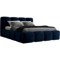 A&J MöbelLand GmbH Polsterbett DONA-OM mit Lattenrost und Bettkasten. (Bett mit Kopfteil. Lattenrost und Bettkasten Inclusive! Viele Varianten zur Auswahl – wählen Sie Größe und Farbe!, TOP ANGEBOT), Länge: 220 cm Höhe Kopfteil: 100 cm