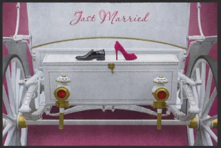 Fussmatte Hochzeit 4219 | Größe: 60 cm x 45 cm