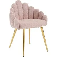 WAHSON OFFICE CHAIRS Loungesessel Kunstfell Loungesessel Polsterstuhl mit Metallbeinen Einzelsessel (1-St)
