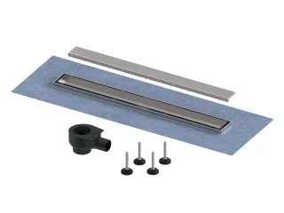 Tece linus Plus Duschrinnenset, Ablauf "Norm", Rost "2 in 1", 800 mm, 15150080 15150080