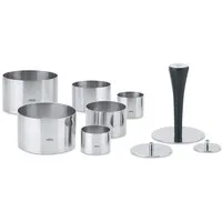 GEFU Speisering FORMIDABLE, Edelstahl, (Set, 10 tlg., 6 Speiseringe, 3 Ausstecher, 1 Griff), aus Edestahl
