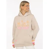 Zwillingsherz Hoodie "Dog Mom & Friends" gestickte Hunde, Statement Schriftzug, Kapuze