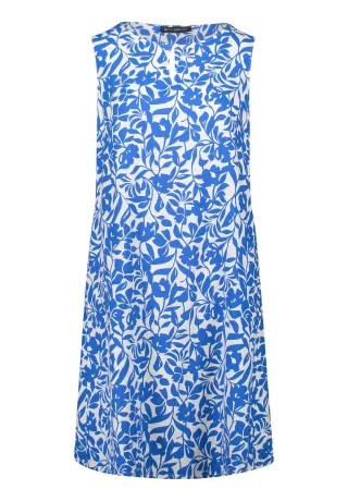 Betty Barclay - Leinenkleid Weiß/Blau - Gr. - 40