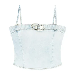 Diesel - "Lucy" Ärmelloses Oberteil für Damen, Denim, Schmal (Blau)