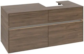 Villeroy & Boch Waschtischunterschrank Collaro C099B0 1200x548x500mm mit Beleuchtung Arizona Oak C099B0VH