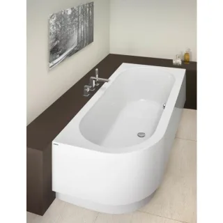 Hoesch Happy D. Eck Badewanne 6486.010 180x80cm, weiss, Einbauversion, Ausführung rechts