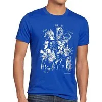 style3 T-Shirt Anime Heroes one piece dragonball one punch man manga japan
