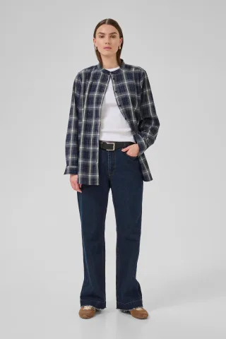 Langarm - Hemd MarlyMW Box fit navy