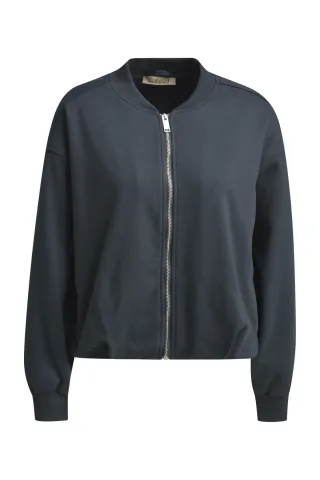 Smith&Soul - Oversize Sweatjacket Ballonhem anthracite - Gr. - XS