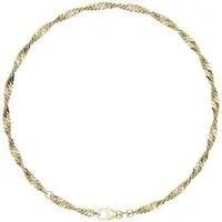 Firetti Fußkette Schmuck Geschenk Silber 925 Körperschmuck Gold o. Rosè Singapurkette, Made in Germany