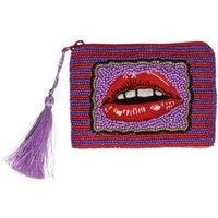 Giftcompany Kosmetiktasche Elodie Kosmetiktasche XS Lippen rot/lila 12cm