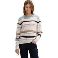 TOM TAILOR Denim Strickpullover mit Streifenmuster