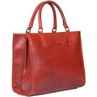 Benthill Henkeltasche Damen Echt Leder Tasche Handtasche Frauen Shopper Große Schultertasche, Reißverschlussfach