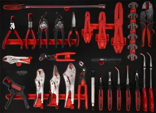 KS Tools Zangen-Satz in Schaumstoffeinlage, 34-tlg - 821.0034