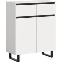 Home affaire Kommode TOMA, Höhe: 99cm, mit Metall-Kufen-Fuß, 2 Türen, 2 Schubkästen, Anrichte, Sideboard, Schrank, Board, Highboard