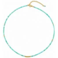 RAIKOU Bead-Ketten-Set mit echten Perlen und bunten Natursteinen, handgefertigt