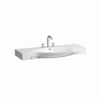 LAUFEN Waschtisch, Palace, 1200x510, 1 Hahnloch mittig, mit Überlauf, weiß, 81270.4, 8127040001041 H8127040001041
