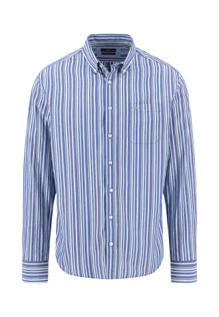 FYNCH-HATTON - Colorful Poplin Stripe, B.D., 1/1 harbor blue - Gr. - M