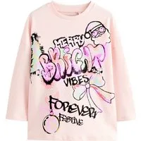 Next Langarmshirt Pailletten-Shirt (1-tlg)