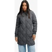 Superdry Steppjacke LONG ONION QUILT LINER JKT mit Obermaterial aus Nylon, Relaxed Fit, pflegeleicht, unifarben