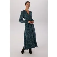 Aniston SELECTED Midikleid mit Smok-Details und fantasievollem Bläterdruck - NEUE KOLLEKTION