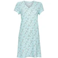 Ringella Nachthemd - Sleepshirt in ausgestellter A-Linie mit V-Ausschnitt 50% Baumwolle 50% Modal