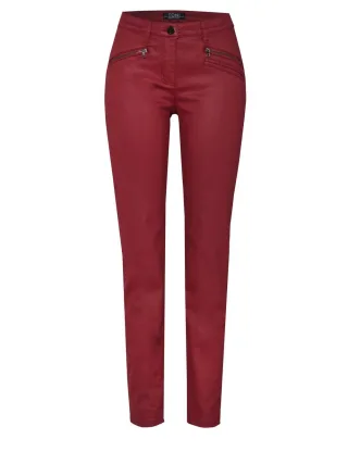 TONI - Perfect Shape Skinny Zip rusty red - Gr. - 46