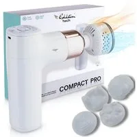 Goldstern-Tech Massagepistole Compact Pro, 6 Temperaturstufe und 8 Geschwindigkeitseinstellungen, Massagegerät mit 2200mAh Akku, Handmassagegerät mit Wärme- & Kältefunktion, 8 Stufen
