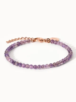 PURELEI Amethyst Armband, verstellbare Länge