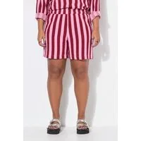 Studio Untold Shorts Musselin-Shorts Wide Legs Streifen Elastikbund