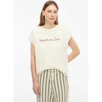 s.Oliver Kurzarmshirt T-Shirt Baumwoll-T-Shirt mit Frontprint
