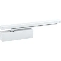 GEZE Türschließer TS 3000V in der Farbe Silber, mit Gleitschiene, (Packung), Feuer- /Rauchschutztüren, Gleitschiene, Tür bis 110cm, DIN R/L, Weiß