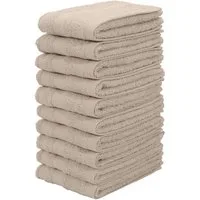 OTTO home Waschlappen Vanessa, 10 Seiftücher, 30x30cm, in Standard- und Premium-Qualität, (Set, 10-St), Handtücher mit Bordüre, 100% Baumwolle, einfarbig, weich