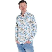 Engbers Langarmhemd Herren Langarm-Hemd gemustert, Mehrfarbig