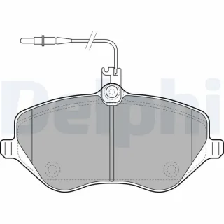 Delphi Bremsbel?ge vorne Citroen C5 C6 Peugeot 407 607