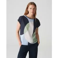 OPUS Print-Shirt SALOMA PRINT Regular aus Material Mix