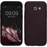kwmobile Handyhülle Handyhülle für Samsung Galaxy A5 (2017) Hülle, Silikon Case metallisch schimmernd - Schutzhülle Cover