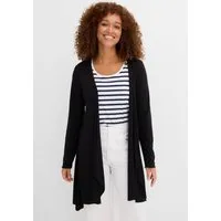 bonprix Shirtjacke bequeme Passform, Zipfelsaum, aus Viskose-Mischung, Casual Stil