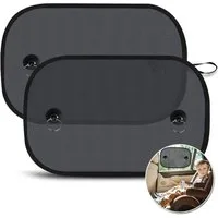LuxusKollektion Sonnenschutz Sonnenschutz Auto Baby 50 x 30 cm 2 Stück UV Schutz Saugnäpfen
